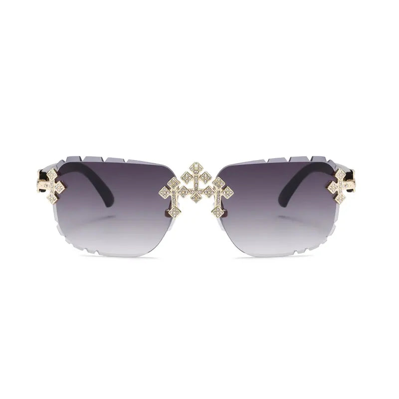 (DIAMOND CROSS GLASSES)
